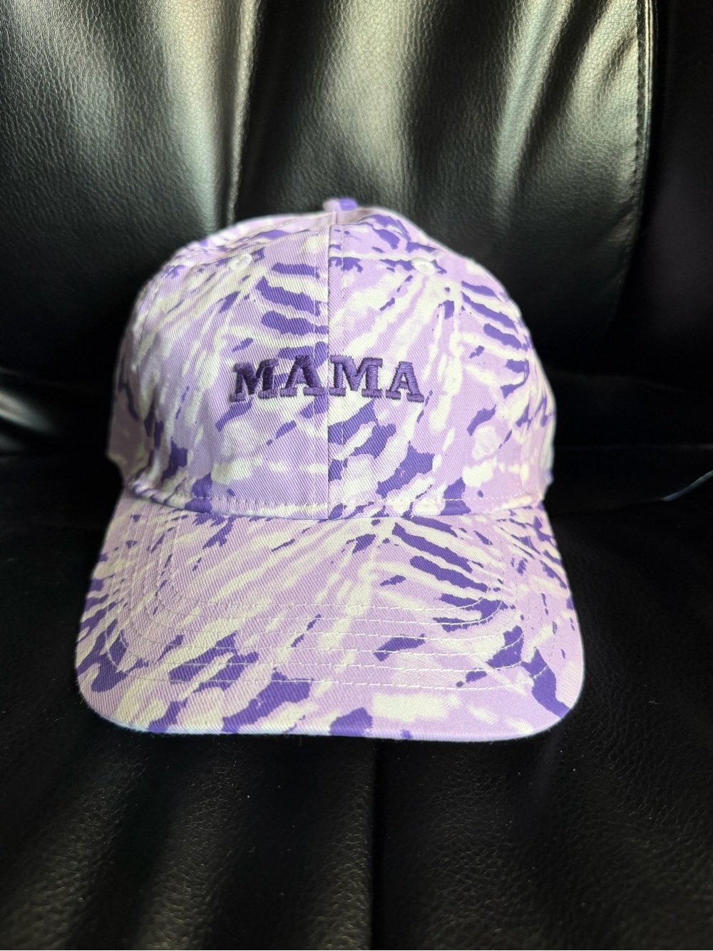 Magellan Outdoors MAMA Women's Seersucker Snapback Hat Cap OSFM Purple/Lavender